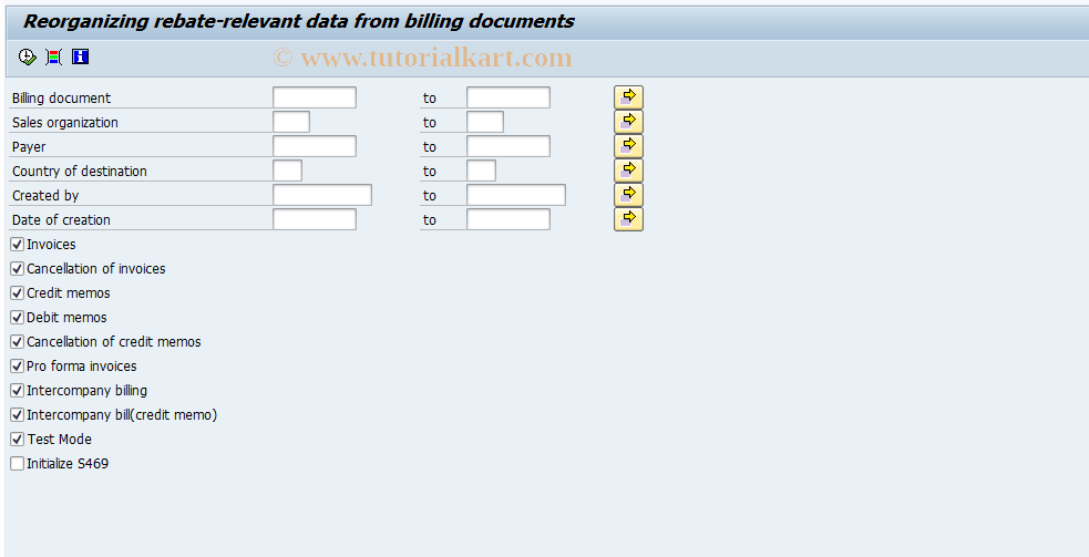 SAP TCode RBT_ENH_REBUILD - Reorganization of Infostructure S469