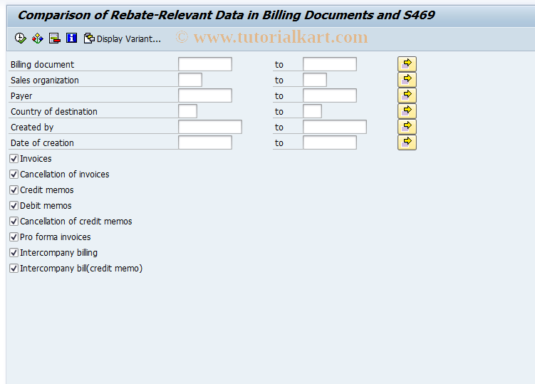 SAP TCode RBT_ENH_SIMULATE - Comparison of Info Structure S469