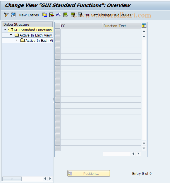 SAP TCode REAJCG0008 - CG: CUA Standard Functions