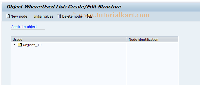 SAP TCode REAJCG0022 - CG: Where-Used List: Structure