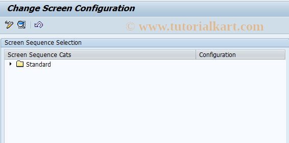 SAP TCode REAJCG0104 - CG: Screen Configuration