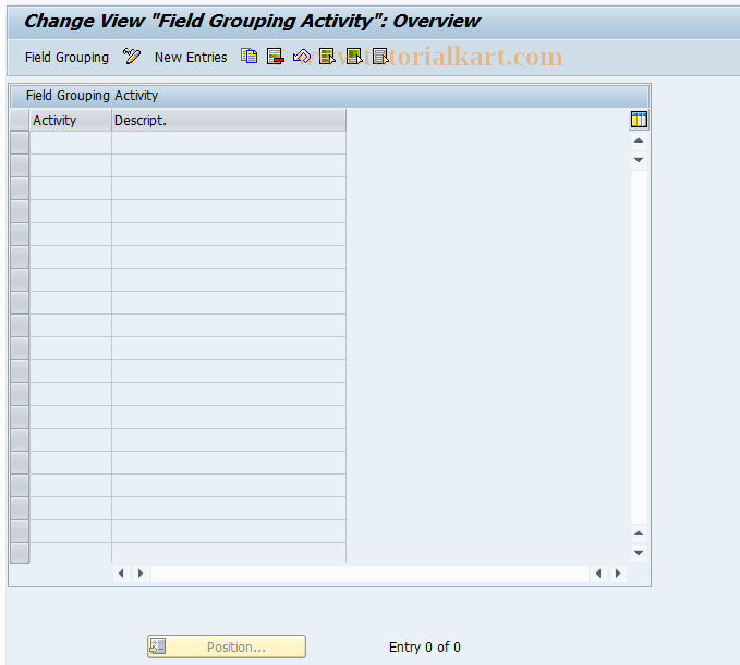 SAP TCode REAT0100 - AM: Field Modification per Activity