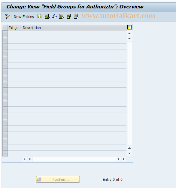 SAP TCode REAT0103 - AM: Field Groups for Authorization