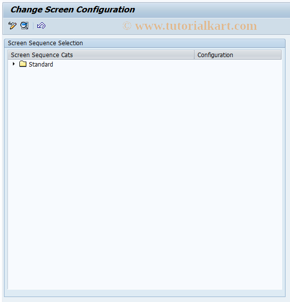 SAP TCode REAT0104 - AM: Screen Configuration