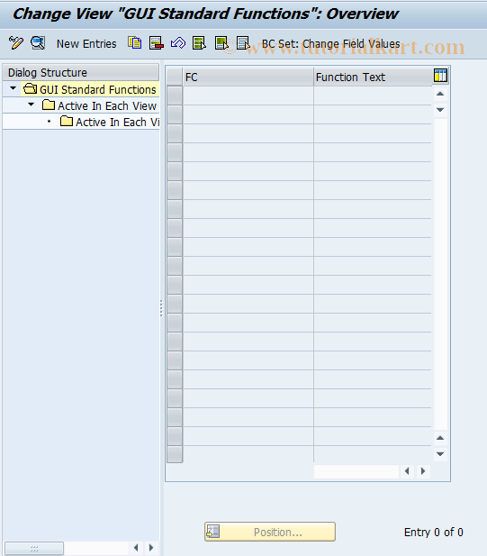 SAP TCode REBDAO0008 - AO: CUA Standard Functions