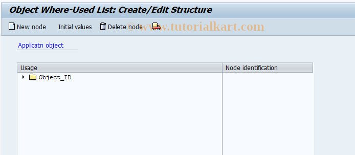 SAP TCode REBDAO0022 - AO: Where-Used List: Structure