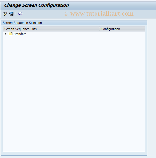 SAP TCode REBDBE0104 - BE: Screen Configuration