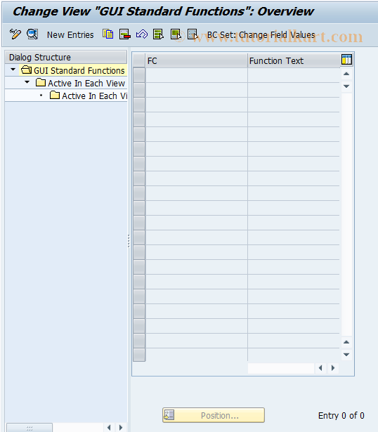 SAP TCode REBDBU0008 - BU: CUA Standard Functions