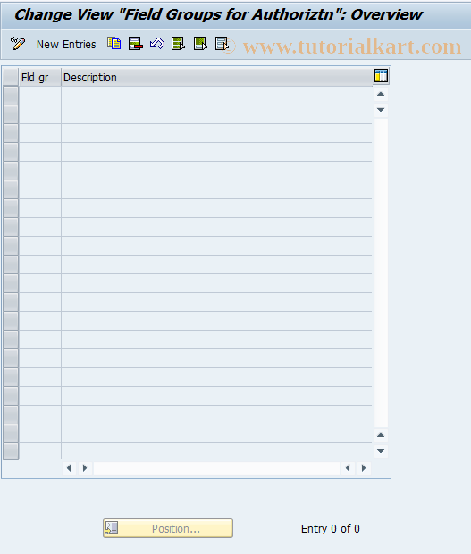 SAP TCode REBDBU0103 - BU: Field Groups for Authorization