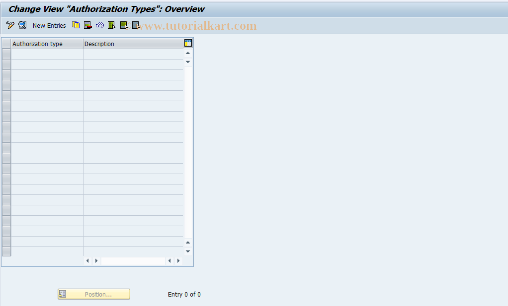 SAP TCode REBDPR0102 - PR: Authorization Types