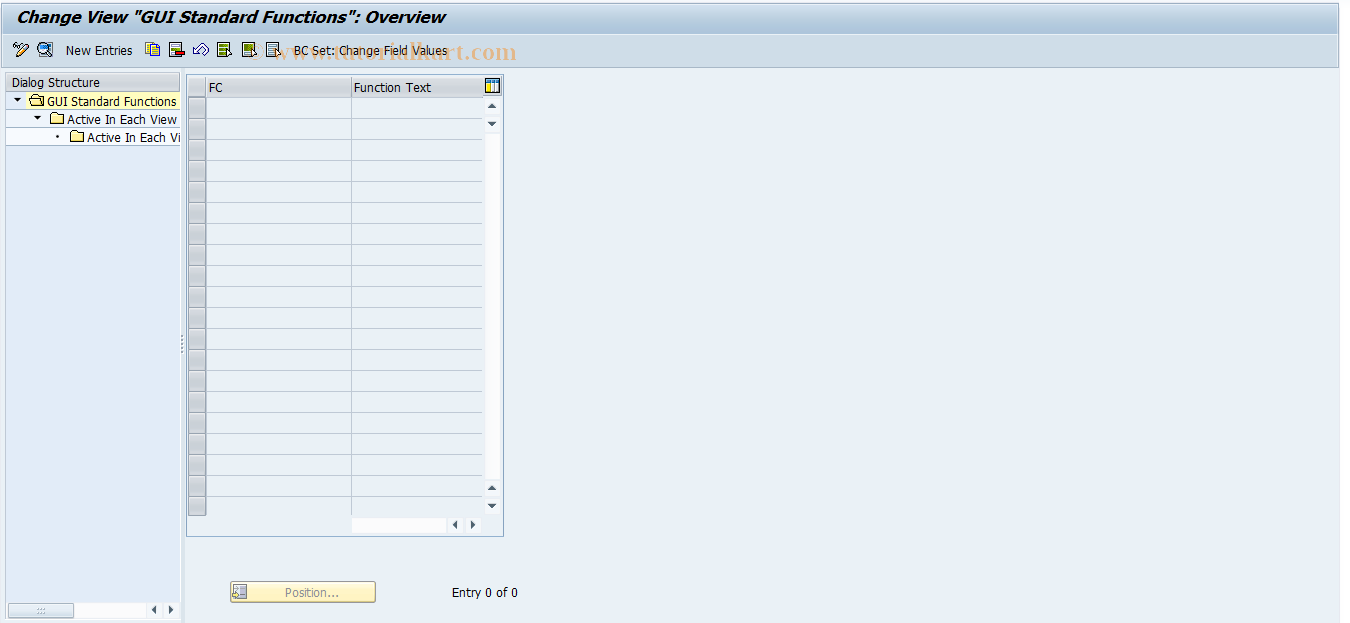 SAP TCode REBDRO0008 - RO: CUA Standard Functions