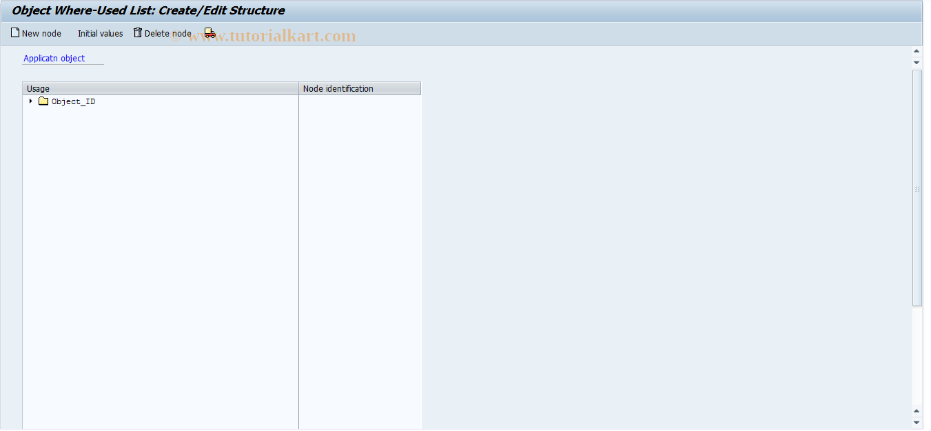 SAP TCode REBDRO0022 - RO: Where-Used List: Structure