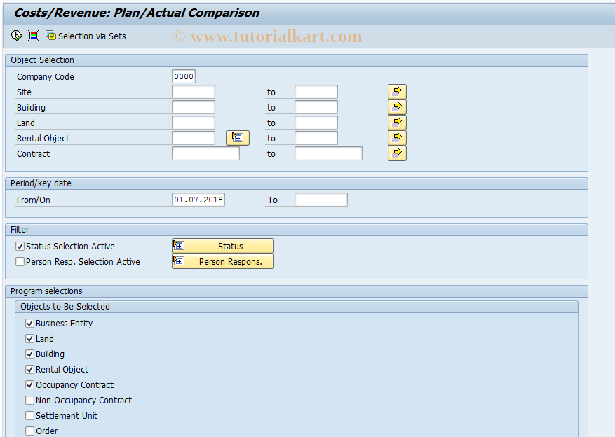 cost assignment tcode in sap