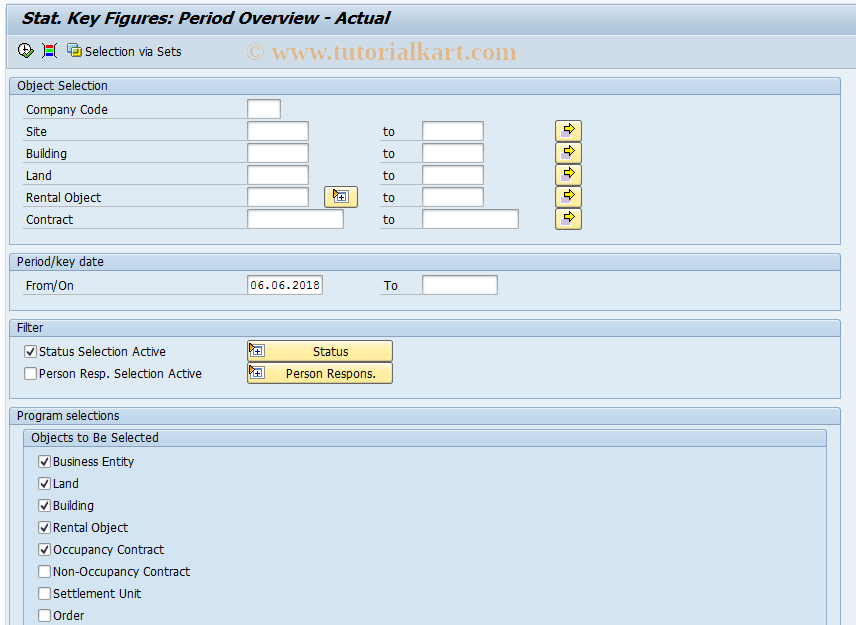 Statistical Key Figure In Sap Tcode