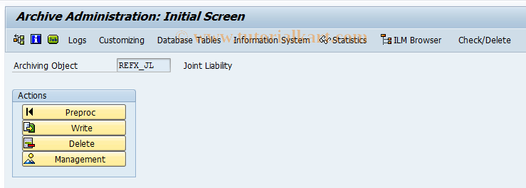 SAP TCode RELMJLAR - Archive Joint Liabilities