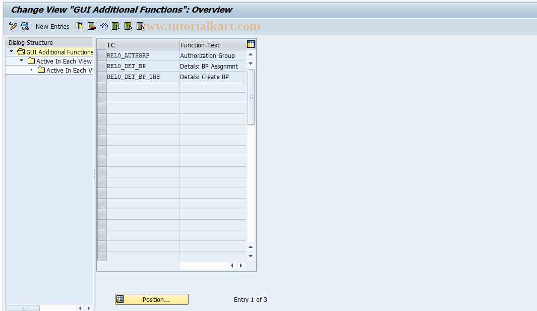 SAP TCode RELML00009 - L0: CUA Additional Functions