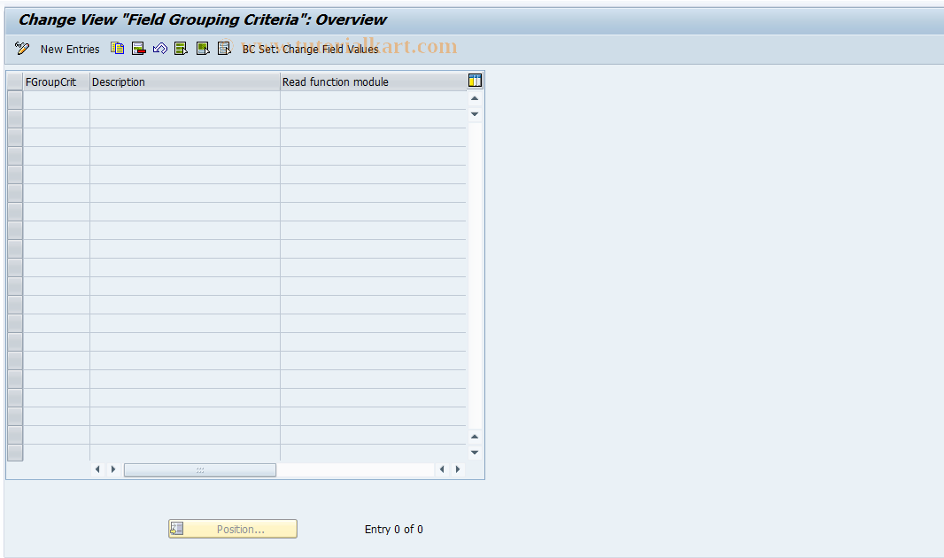 SAP TCode RELML00012 - L0: Field Modification Criteria