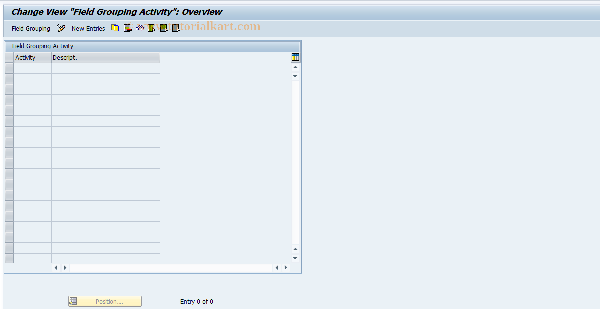 SAP TCode RELML00100 - L0: Field Modifcation per Activity