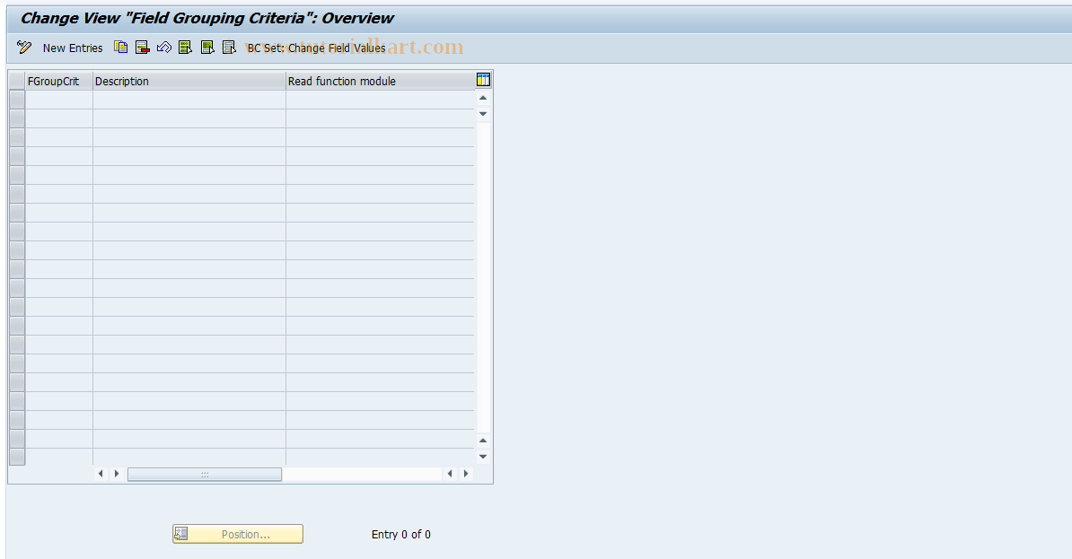 SAP TCode RELML10012 - L1: Field Modification Criteria