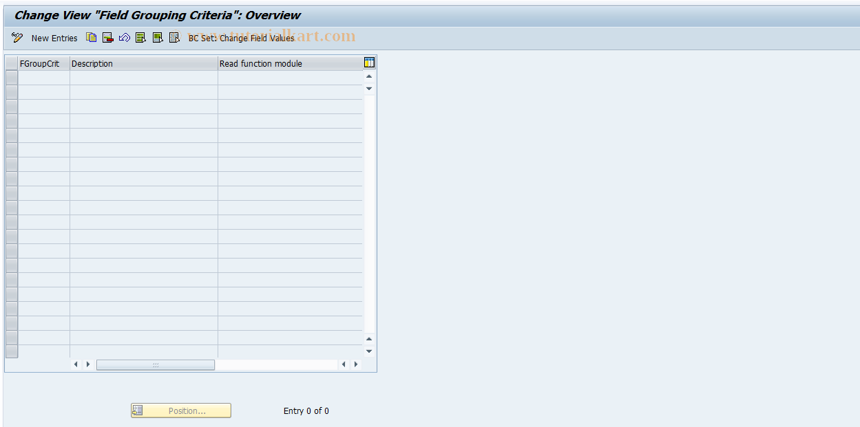 SAP TCode RELML20012 - L2: Field Modification Criteria