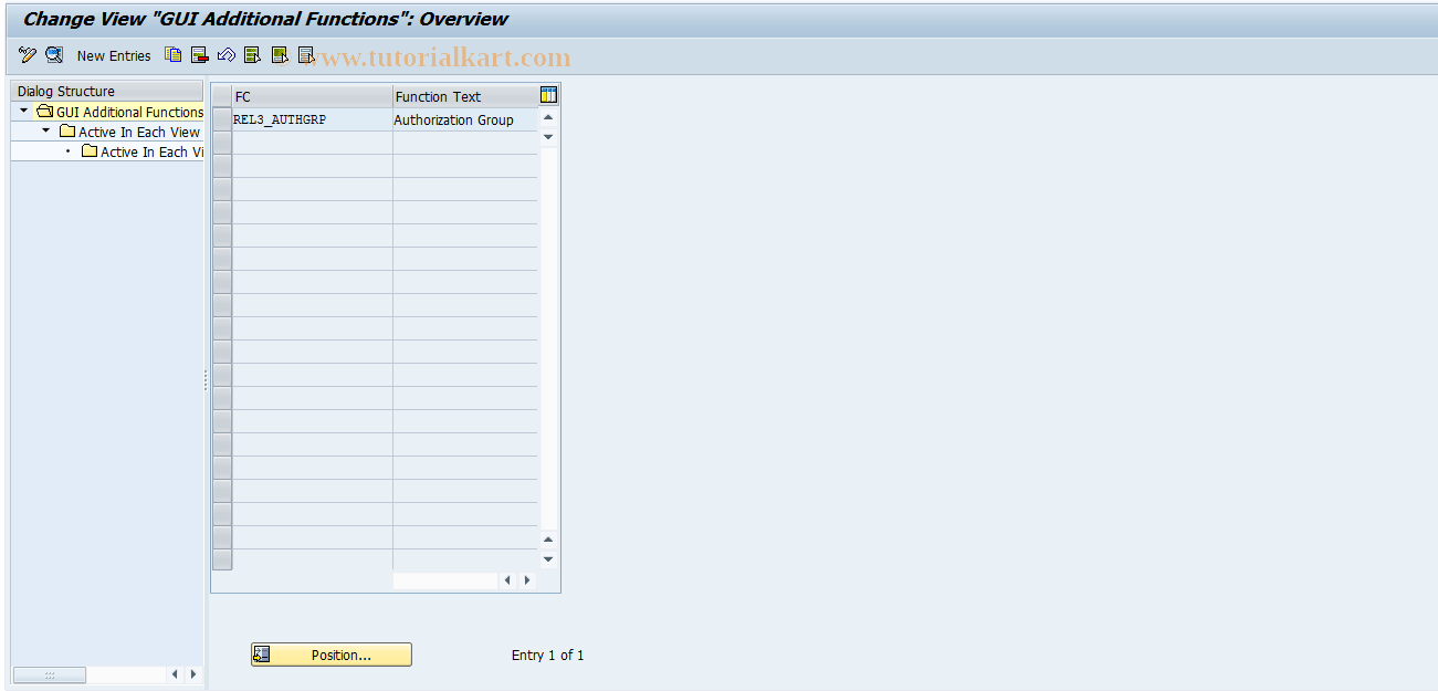 SAP TCode RELML30009 - L3: CUA Additional Functions