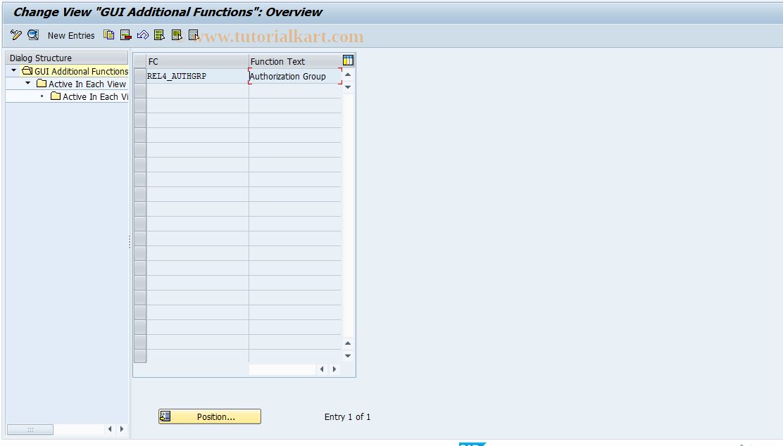 SAP TCode RELML40009 - L4: CUA Additional Functions