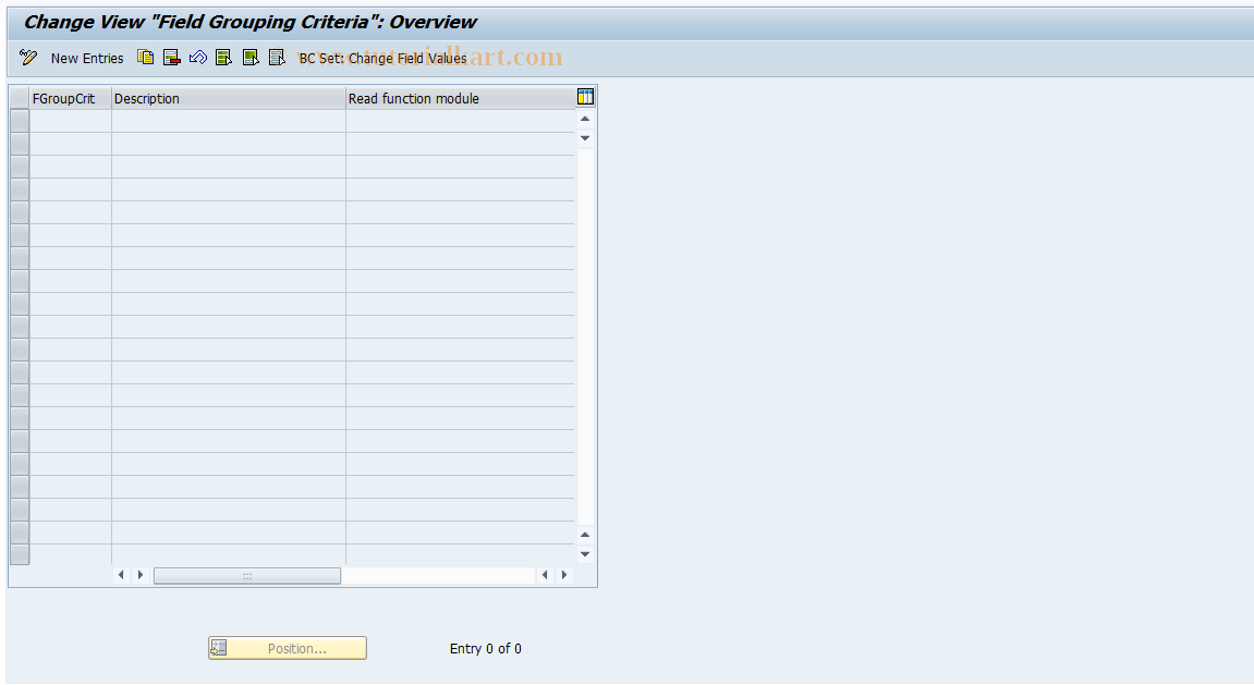 SAP TCode RELML40012 - L4: Field Modification Criteria