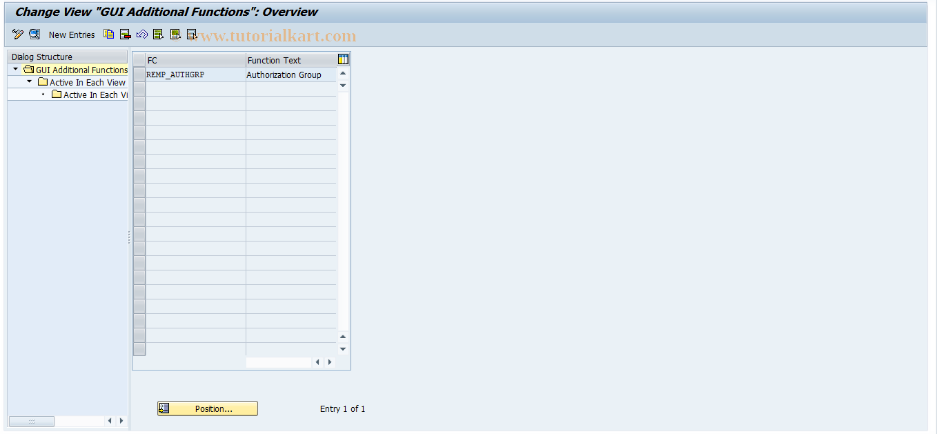 SAP TCode REORMP0009 - MP: CUA Additional Functions