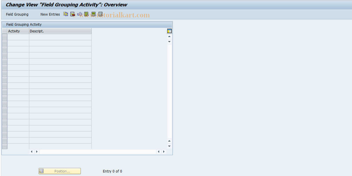 SAP TCode REOROF0100 - OF: Field Modification per Activity