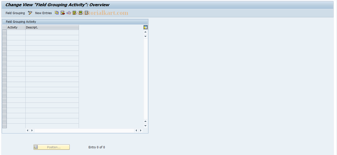 SAP TCode REOROO0100 - OO: Field Modification per Activity