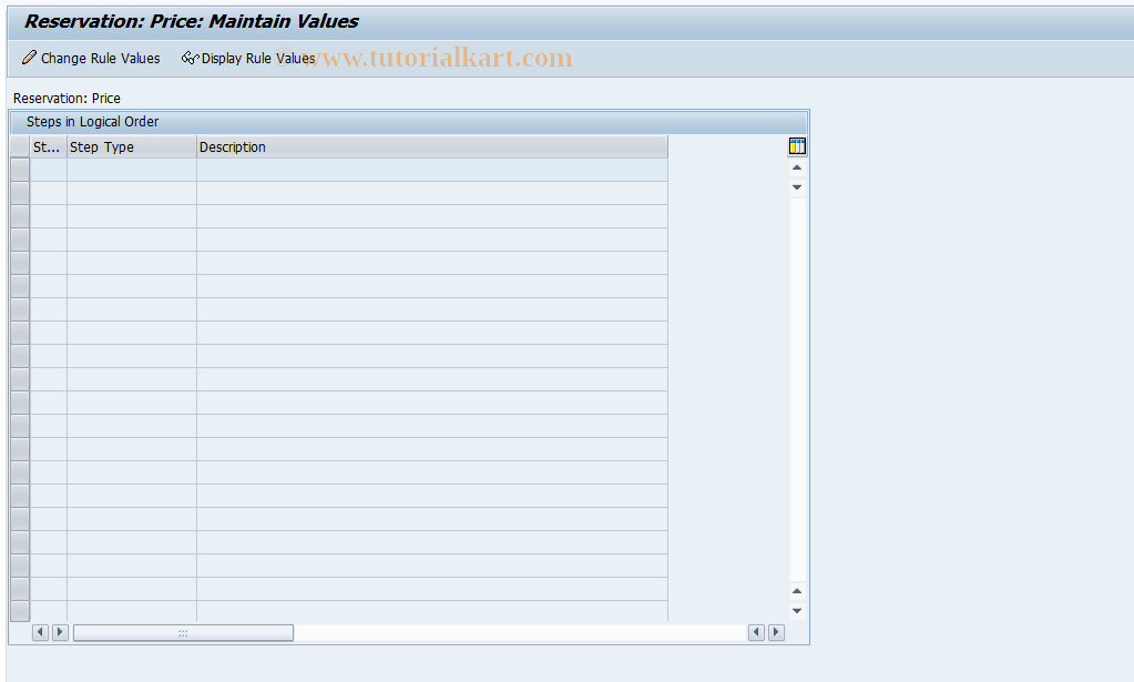 SAP TCode REORPDRES2 - Reservation Price: Derivation