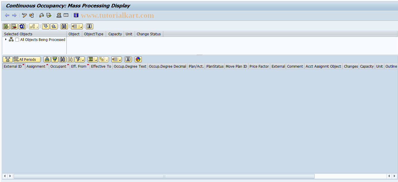 SAP TCode REORPOMULTI - Continuous Occupancy Mass Processing