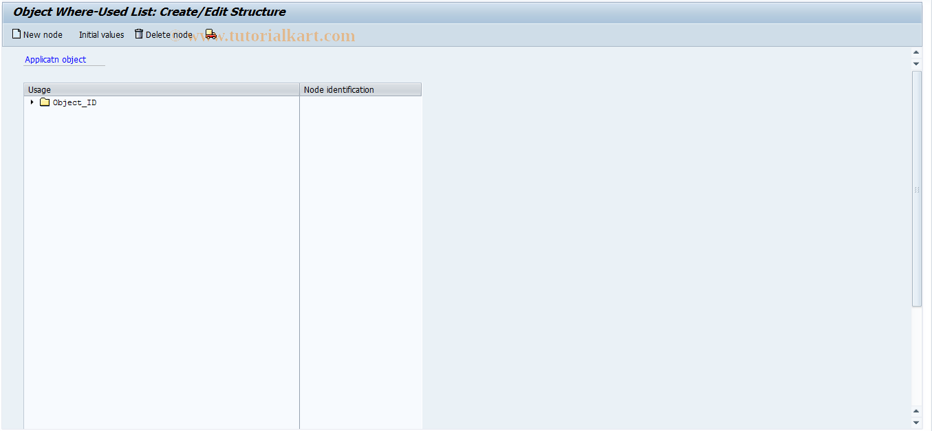 SAP TCode REORRR0022 - RR: Where-Used List: Structure