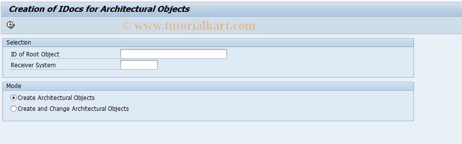 SAP TCode REOR_HM_TRANSFER - Distribution of Arch. Objects