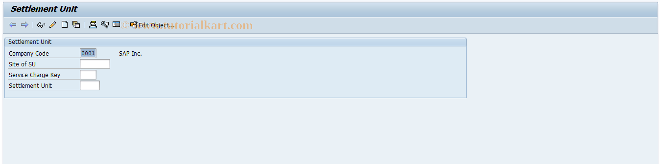 SAP TCode RESCSU - Edit Settlement Unit