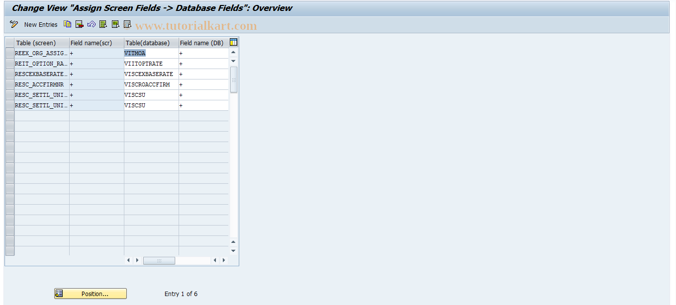 assignment tcode in sap mm