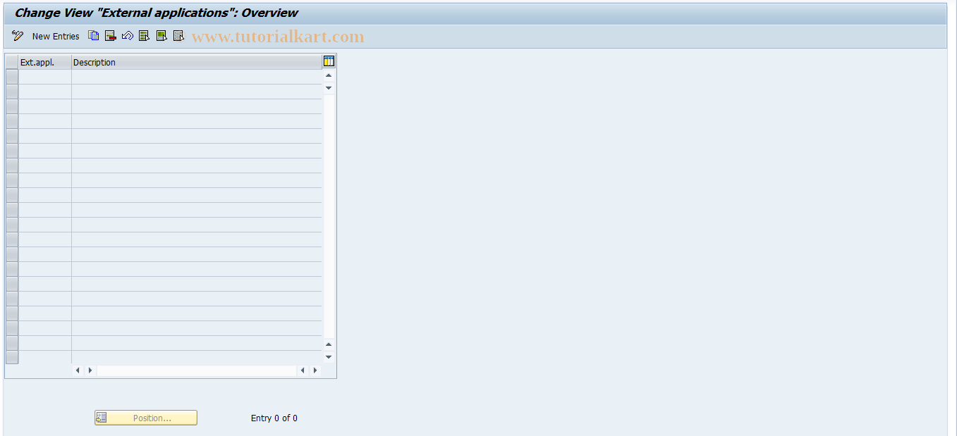 SAP TCode RESCSU0017 - SU: Non-SAP Applications