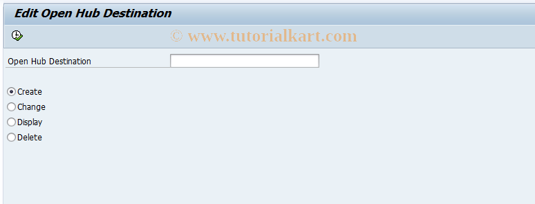 SAP TCode RSB_GUI_START - Editing an Open Hub Destination