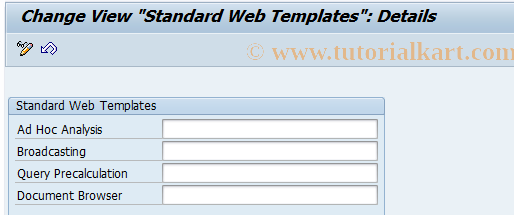 SAP TCode RSCUSTV21 - BW Customizing - View 21