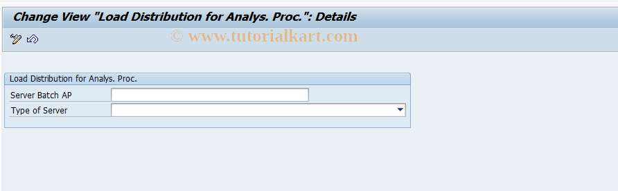 SAP TCode RSCUSTV30 - Load Distribution for Analys. Procurement 