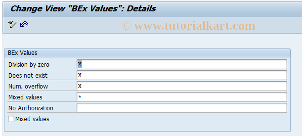 SAP TCode RSCUSTV4 - BW Customizing - View 4