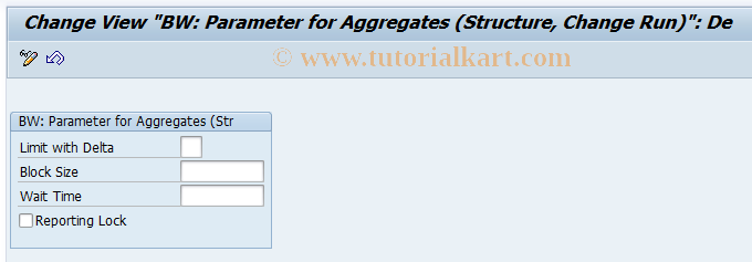 SAP TCode RSCUSTV8 - BW Customizing - View 8