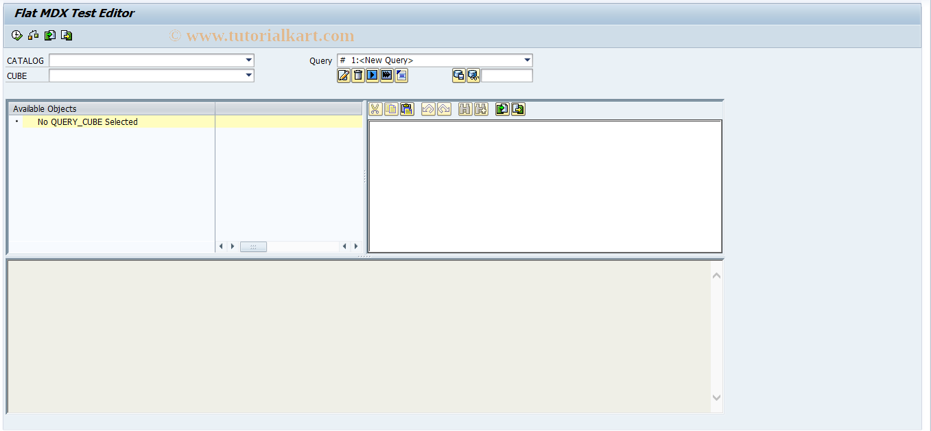 SAP TCode RSFLAT - Flat MDX