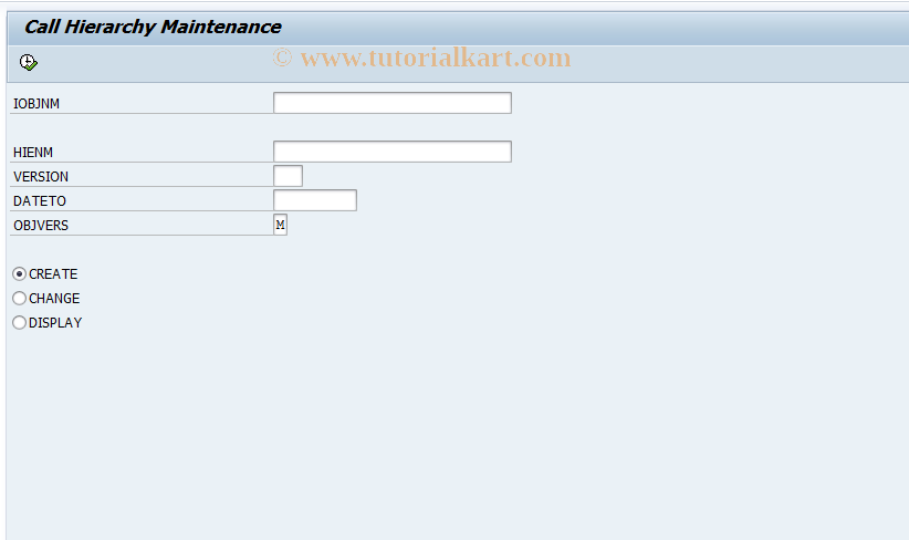 SAP TCode RSHIER - Hierarchy maintenance with o AdmWB