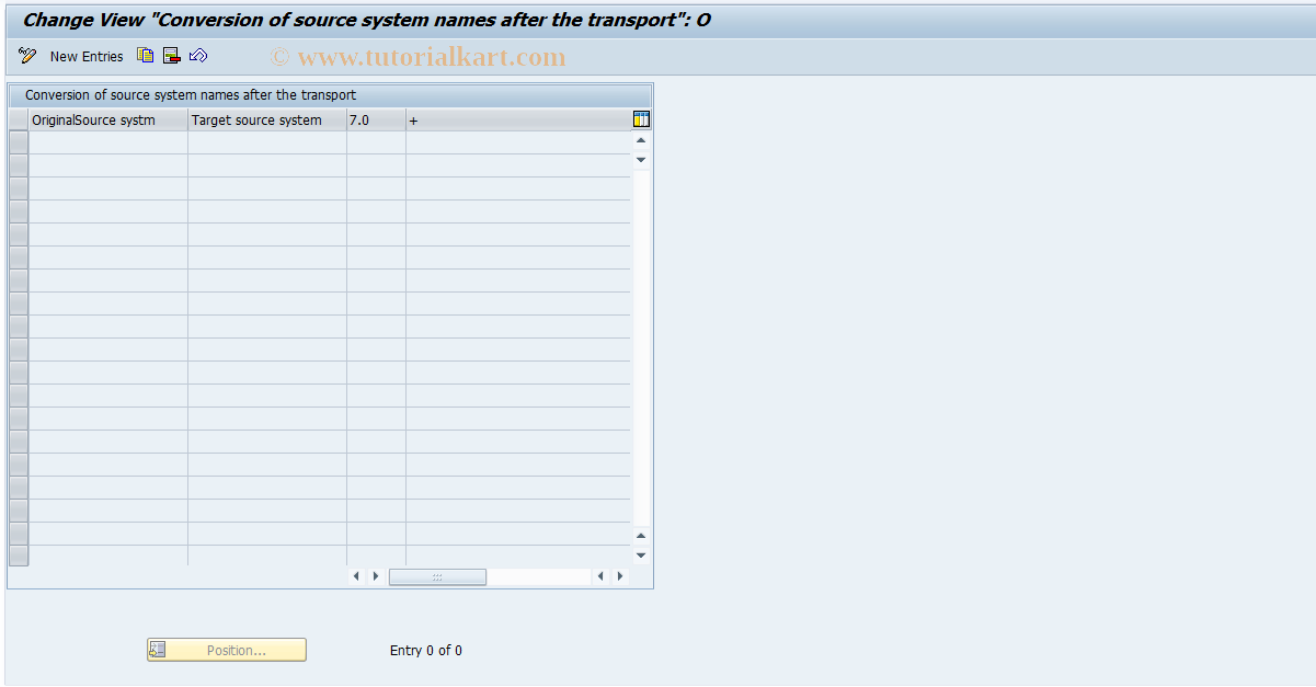 SAP TCode RSLGMP - Maintain RSLOGSYSMAP