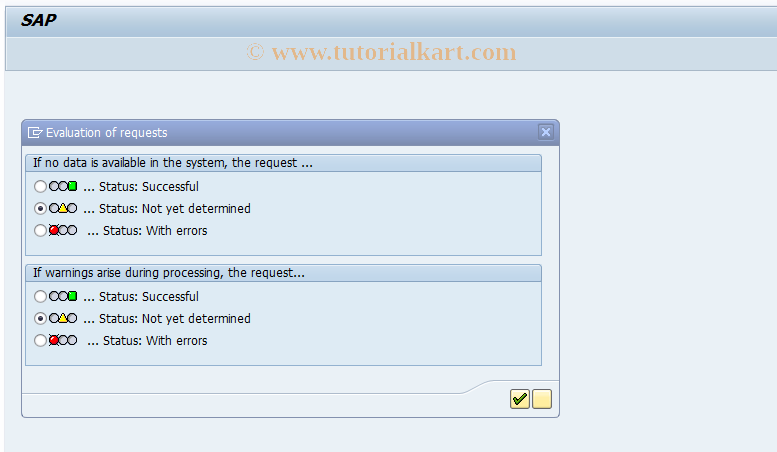 SAP TCode RSMONCOLOR - Traffic light color in the Monitor