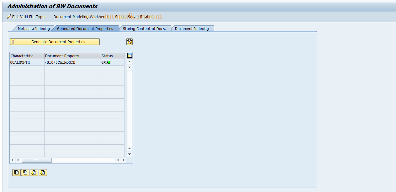 SAP TCode RSODADMIN_DOC - Document Administration