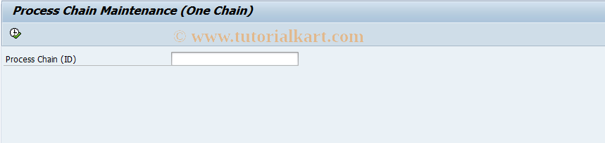 SAP TCode RSPC1_NOLOG - Process Chain Maintenance