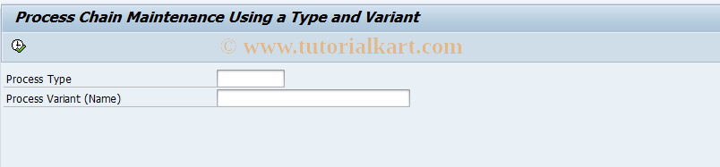 SAP TCode RSPC2 - Process Chain via Process