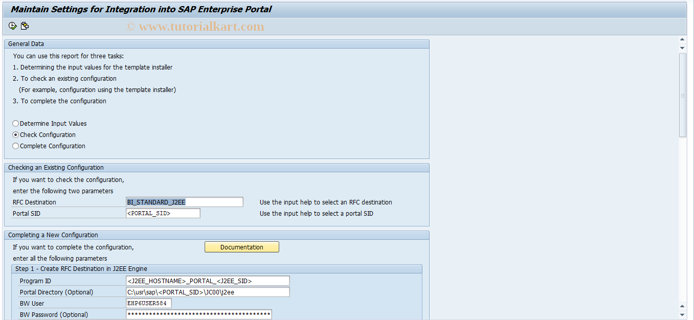 SAP TCode RSPOR_CUST05 - NetWeaver Customizing - Step 5